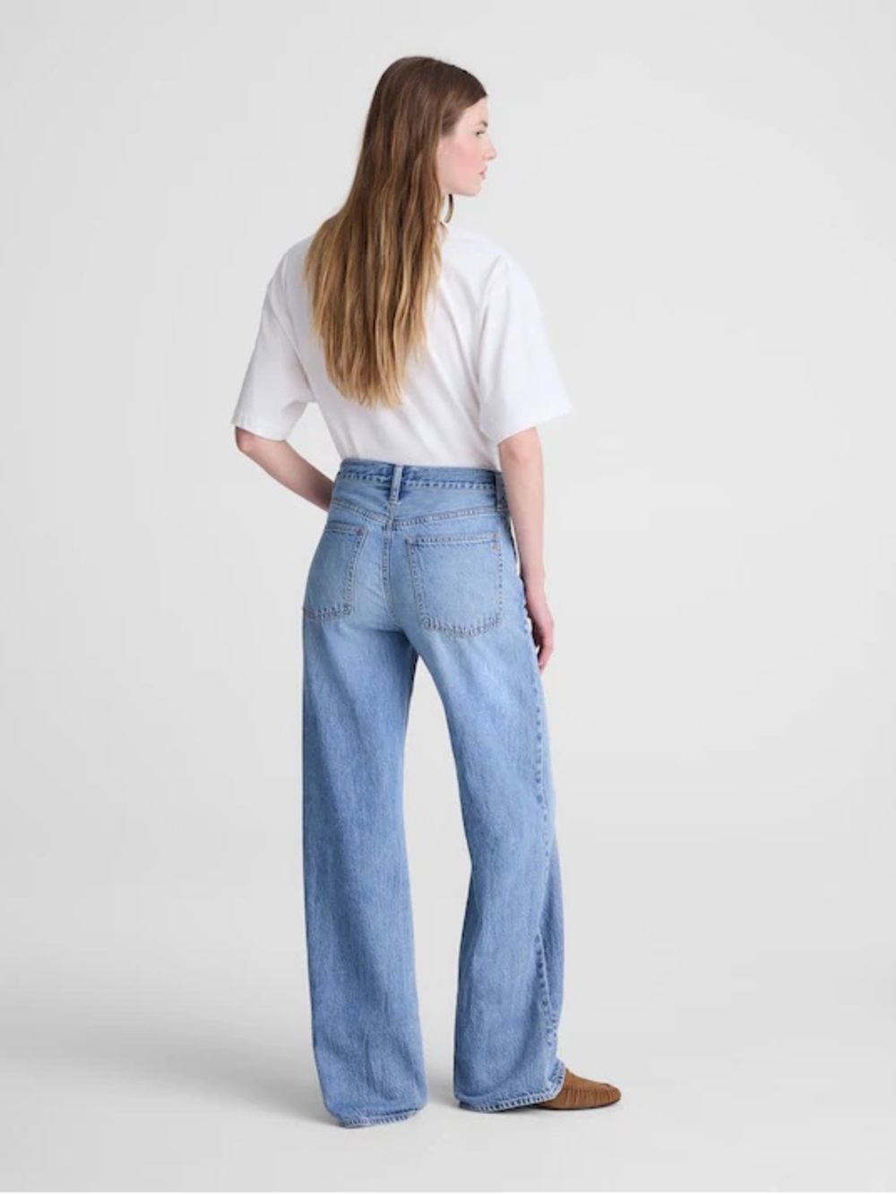 Light Blue Women's Wide-Leg Jeans - Brand - Picture 3 of 11